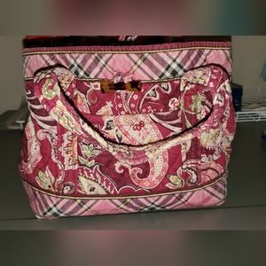 Vera Bradley Piccadilly Plum Small Tote Pre Owned.